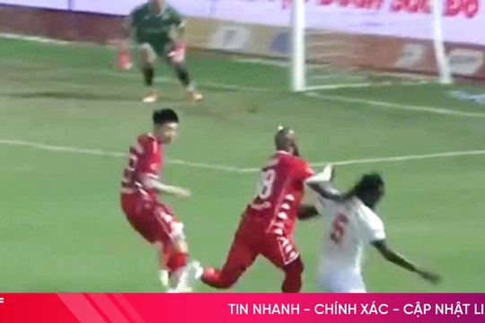 Cần xem xét lại công tác trọng tài trận Hồng Lĩnh Hà Tĩnh gặp Hải Phòng