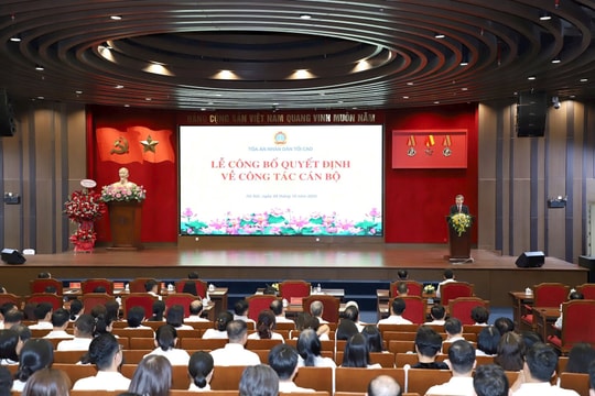 Tòa án nhân dân tối cao công bố các quyết định bổ nhiệm lãnh đạo cấp vụ