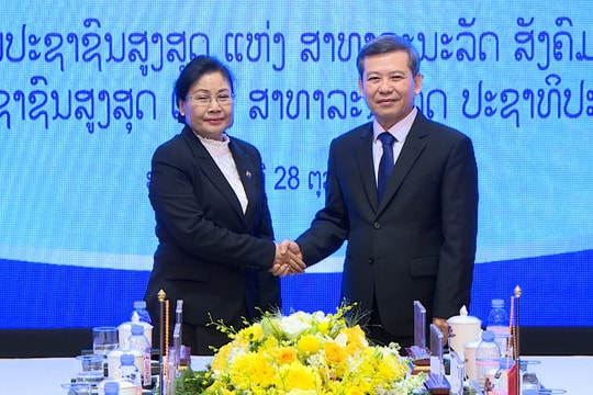 Tăng cường hợp tác giữa Tòa án nhân dân tối cao Việt Nam và Lào