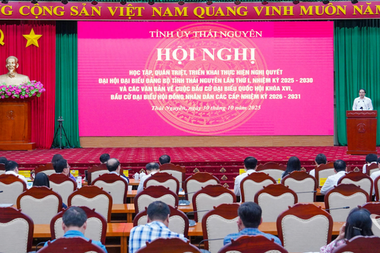 Thái Nguyên quyết tâm sớm đưa Nghị quyết Đại hội vào cuộc sống