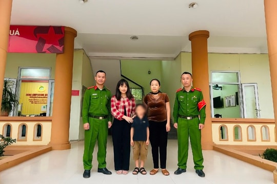 Nhanh chóng tìm thấy cháu bé bị lạc khi đến trường