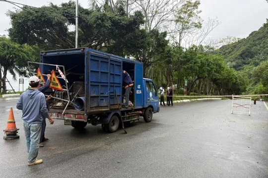 Đà Nẵng chốt chặn tuyến đường lên đỉnh Bàn Cờ do nguy cơ sạt lở