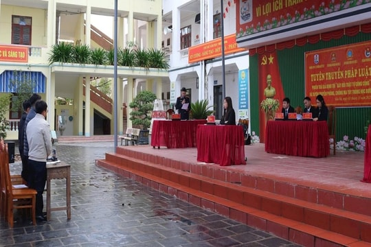 TAND khu vực 2 - Bắc Ninh tuyên truyền pháp luật thông qua phiên tòa giả định