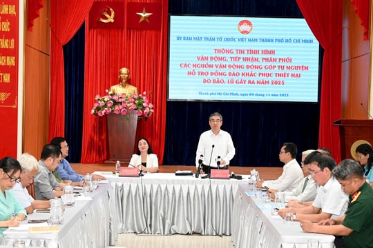 TP.HCM tiếp nhận hơn 210 tỷ đồng ủng hộ vùng bão lũ