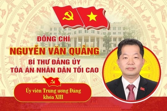 Chân dung Bí thư Đảng ủy Tòa án nhân dân tối cao Nguyễn Văn Quảng