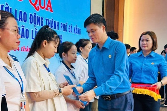 Hỗ trợ, động viên đoàn viên, người lao động bị thiệt hại do mưa lũ