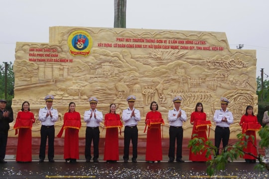 Lữ đoàn Công binh 131 khánh thành công trình kỷ niệm 50 năm Ngày truyền thống