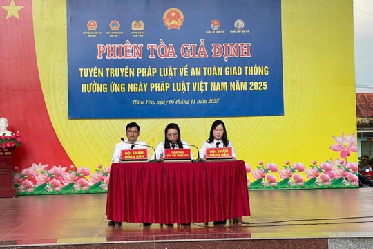 TAND khu vực 2 Tuyên Quang hưởng ứng Ngày pháp luật