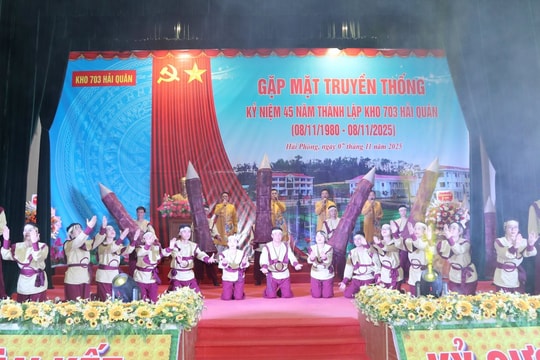 Kho 703, Vùng 1 Hải quân tổ chức gặp mặt kỷ niệm 45 năm ngày thành lập