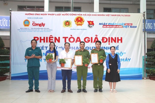 Báo Công lý phối hợp với TAND khu vực 9 - TP. HCM tổ chức phiên tòa giả định tuyên truyền về an toàn giao thông