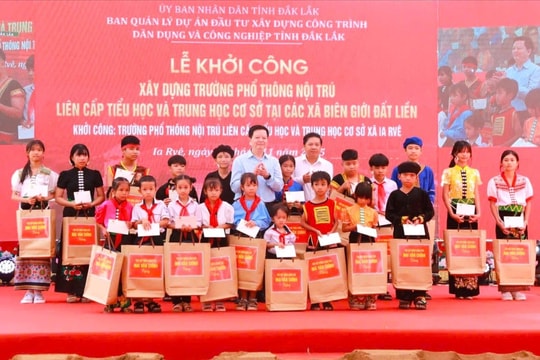 Đắk Lắk: Khởi công xây dựng 3 trường phổ thông nội trú biên giới