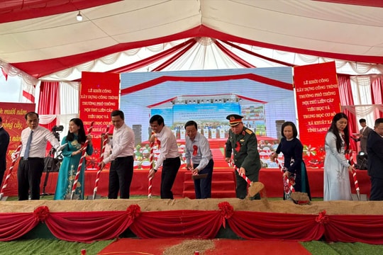 Khởi công xây dựng Trường Phổ thông dân tộc nội trú liên cấp Khuất Xá, Lạng Sơn