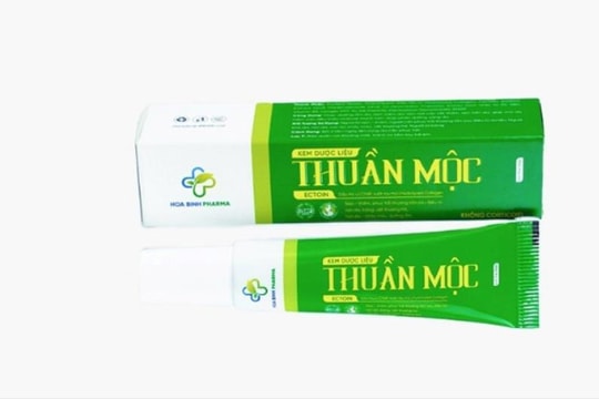 Thu hồi toàn quốc Kem bôi da Thuần Mộc không đạt chất lượng