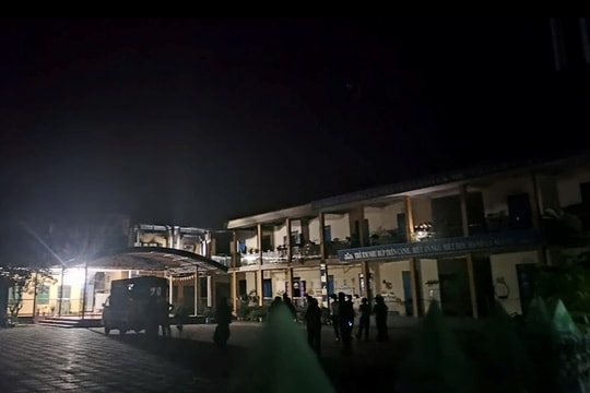 Lào Cai: Cháy Trường Mầm non Bạch Hà