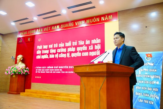 Tuổi trẻ các cơ quan Đảng Trung ương góp ý dự thảo văn kiện Đại hội Đảng toàn quốc lần thứ XIV