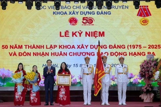 Khoa Xây dựng Đảng (Học viện Báo chí và Tuyên truyền) kỷ niệm 50 năm thành lập và đón nhận Huân chương Lao động hạng Ba