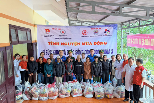 Lan tỏa yêu thương trong "Tình nguyện mùa đông" tại Quảng Trị
