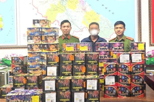 Bắt nhiều đối tượng, thu giữ 160kg pháo nổ