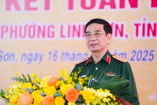 Đại tướng Phan Văn Giang dự Ngày hội Đại đoàn kết tại Thái Nguyên