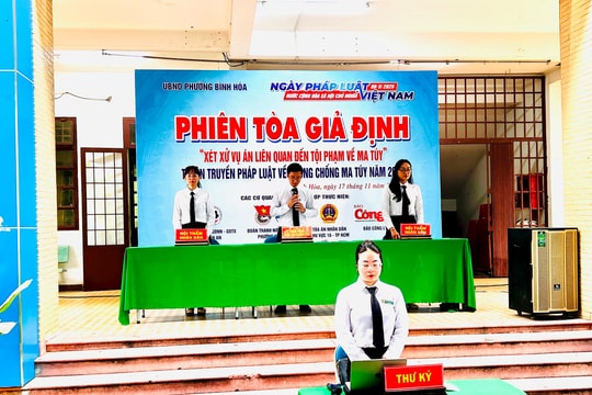 Trải nghiệm tại “Phiên toà giả định”: Đoàn viên nhận diện hiểm họa, nói “không” với ma túy