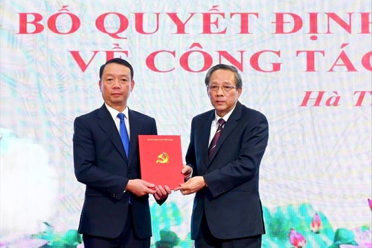 Ông Phan Thiên Định làm Phó Bí thư Tỉnh ủy Hà Tĩnh