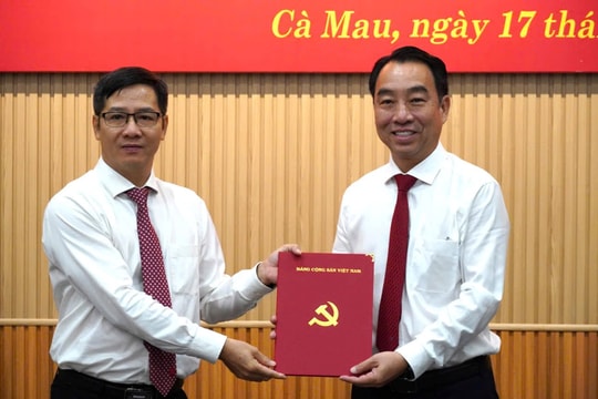 Chủ tịch UBND tỉnh Vĩnh Long được chỉ định giữ chức Phó Bí thư Tỉnh ủy Cà Mau