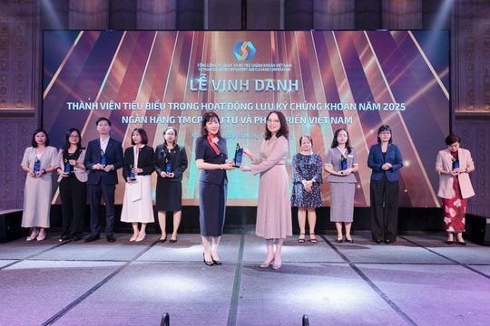 BIDV - top 10 tiêu biểu hoạt động lưu ký chứng khoán 2025