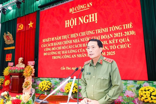 Bộ Công an sơ kết 5 năm thực hiện Chương trình tổng thể cải cách hành chính nhà nước giai đoạn 2021 - 2030