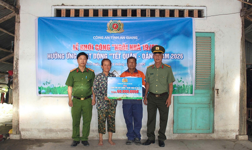Công an tỉnh An Giang khởi công xây dựng 2 'Ngôi nhà 19/8'