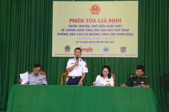 Phiên tòa giả định về chống khai thác IUU thu hút hàng trăm ngư dân