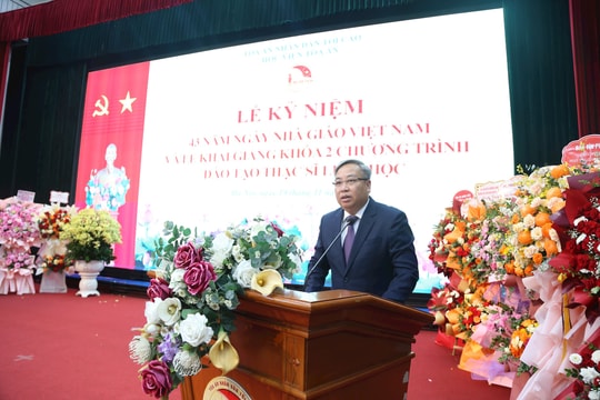 Học viện Tòa án long trọng tổ chức Lễ kỷ niệm 43 năm Ngày Nhà giáo Việt Nam