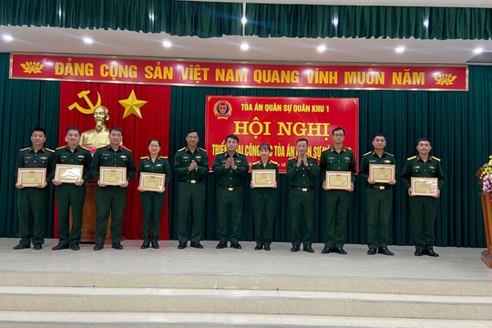 Tòa án Quân sự Quân khu 1 triển khai công tác năm 2026