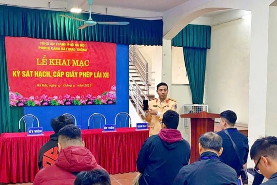 Hà Nội: Thí sinh có thể nhận GPLX điện tử chỉ 2 giờ sau khi thi