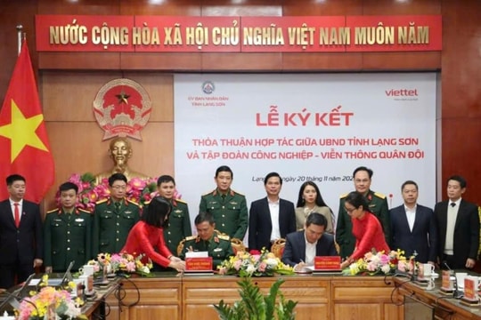 Lạng Sơn và Tập đoàn Viettel ký kết hợp tác về chuyển đổi số giai đoạn