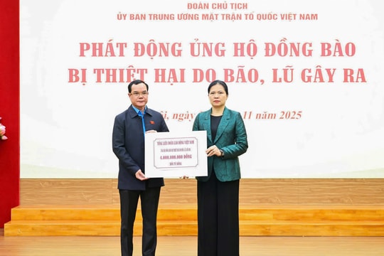 Ủy ban Trung ương MTTQ Việt Nam phát động ủng hộ đồng bào thiệt hại do bão lũ