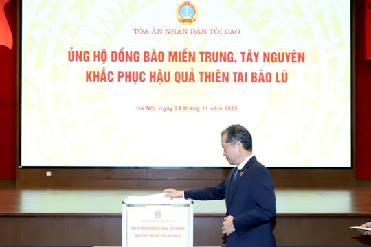TANDTC phát động ủng hộ đồng bào miền Trung, Tây Nguyên khắc phục hậu quả mưa lũ