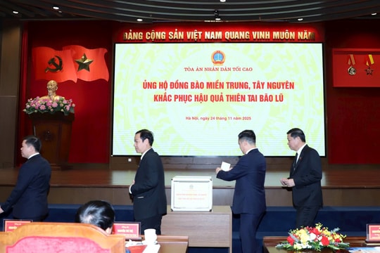 TANDTC phát động ủng hộ đồng bào miền Trung, Tây Nguyên khắc phục hậu quả mưa lũ