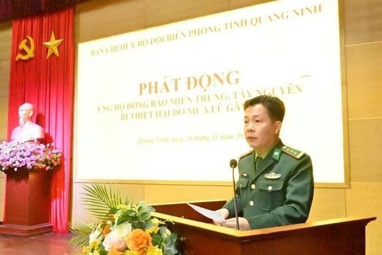 BĐBP Quảng Ninh quyên góp ủng hộ miền Trung – Tây Nguyên