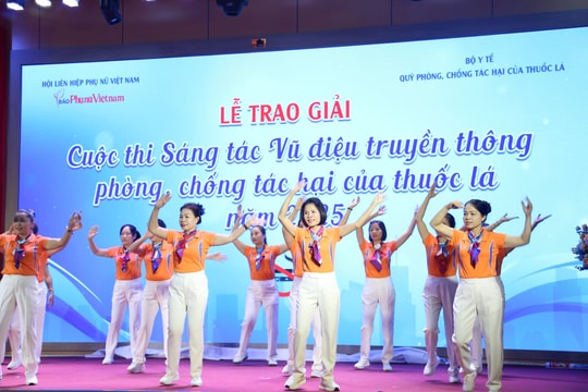 Trao giải Cuộc thi 'Sáng tác vũ điệu truyền thông về phòng, chống tác hại của thuốc lá năm 2025'