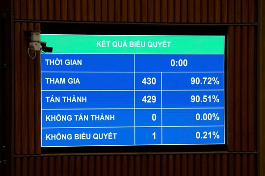 Quốc hội thông qua Luật Chuyển giao người đang chấp hành án phạt tù