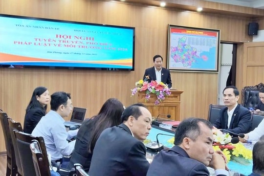 TAND TP. Hải Phòng tăng cường phổ biến pháp luật môi trường