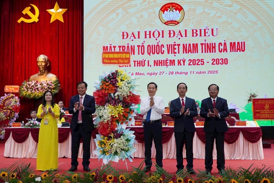 Ông Hồ Thanh Thủy giữ chức Chủ tịch Ủy ban MTTQ Việt Nam tỉnh Cà Mau
