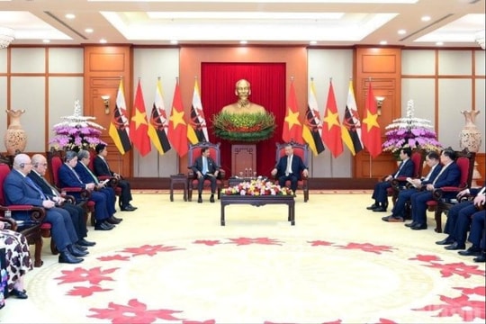 Tổng Bí thư Tô Lâm tiếp Quốc vương Brunei Darussalam Haji Hassanal Bolkiah