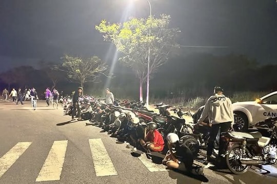Tây Ninh: Mời làm việc 44 thanh thiếu niên tụ tập đua xe