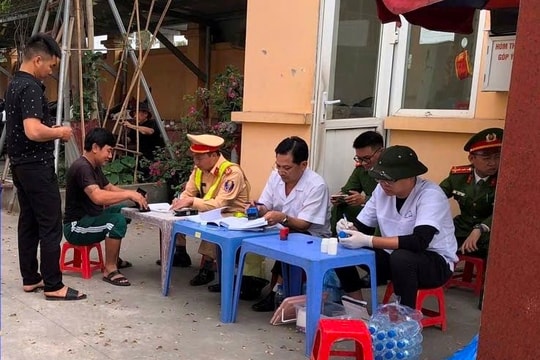 Phát hiện 11 lái xe dương tính với ma túy tại Hải Phòng