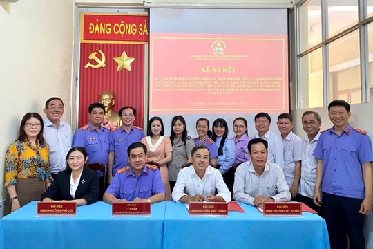 VKSND khu vực 5 – Cần Thơ ký kết quy chế phối hợp thực hiện thí điểm khởi kiện vụ án dân sự