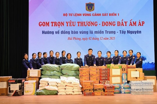 Vùng Cảnh sát biển 1 hướng về đồng bào miền Trung - Tây Nguyên