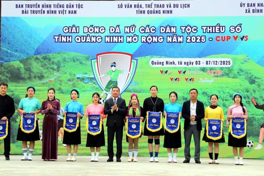 Khai mạc Giải Bóng đá nữ các dân tộc thiểu số Quảng Ninh mở rộng 2025