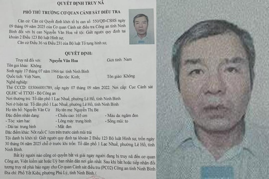Truy nã đối tượng giết người