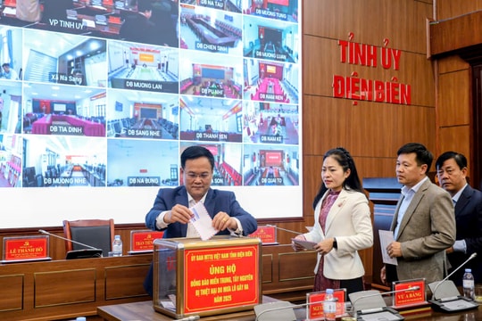 Điện Biên phát động ủng hộ đồng bào bị thiệt hại do mưa lũ